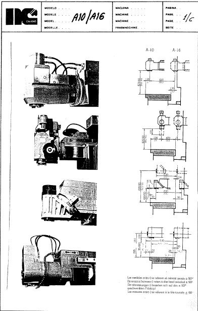 Fresadora Bancada Fija Correa A10-2 Manual de instrucciones Fresadora NICOLAS CORREA A10