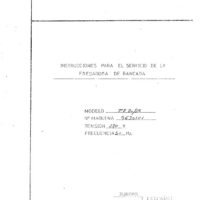 Manual de instrucciones Fresadora NICOLAS CORREA FB