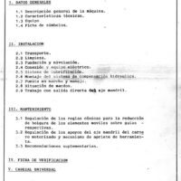 Manual de instrucciones Fresadora MRF FBF 2000