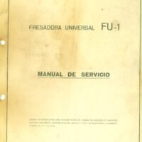 Manual de instrucciones Fresadora CME FU 1