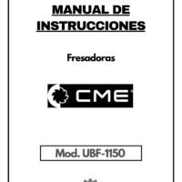 Manual de instrucciones Fresadora CME UBF-1150 CNC