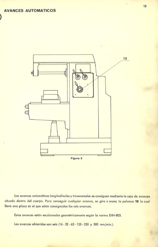 Manual de instrucciones Fresadora NICOLAS CORREA F1UR