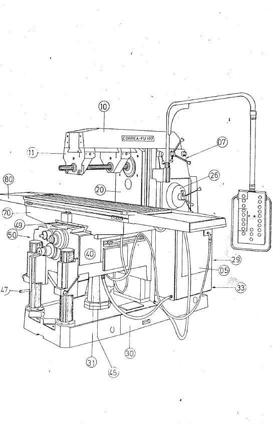 Fresadora Correa FU100-FU125-3 Manual de instrucciones Fresadora NICOLAS CORREA FU-100 / FU-125