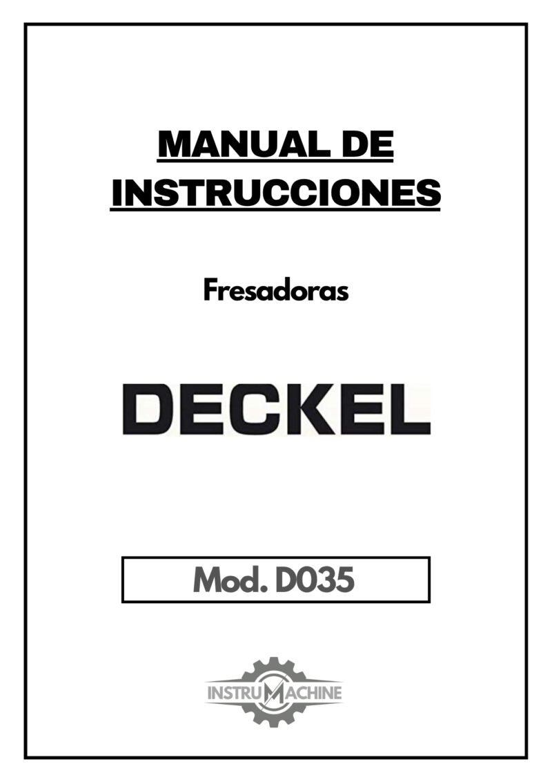 Accesorios generales Fresadora DECKEL D035
