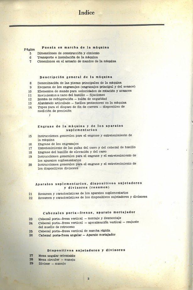 Manual de instrucciones Fresadora DECKEL FP 1