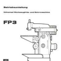 Fresadora Deckel FP3-2 Manual de instrucciones Fresadora DECKEL FP 3