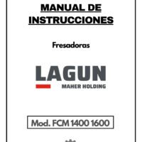 Fresadora Lagun FCM 1400 1600-1 Manual de instrucciones Fresadora LAGUN FCM 1400 1600