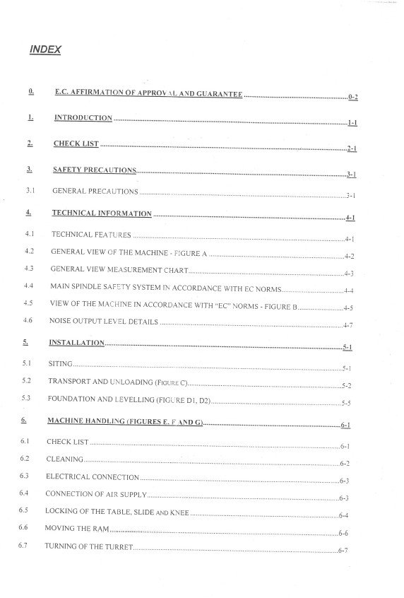 Manual de instrucciones Fresadora LAGUN FTV 1-2-3