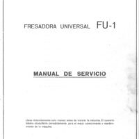 Fresadora Lagun FU 1-2 Manual de instrucciones Fresadora LAGUN FU 1