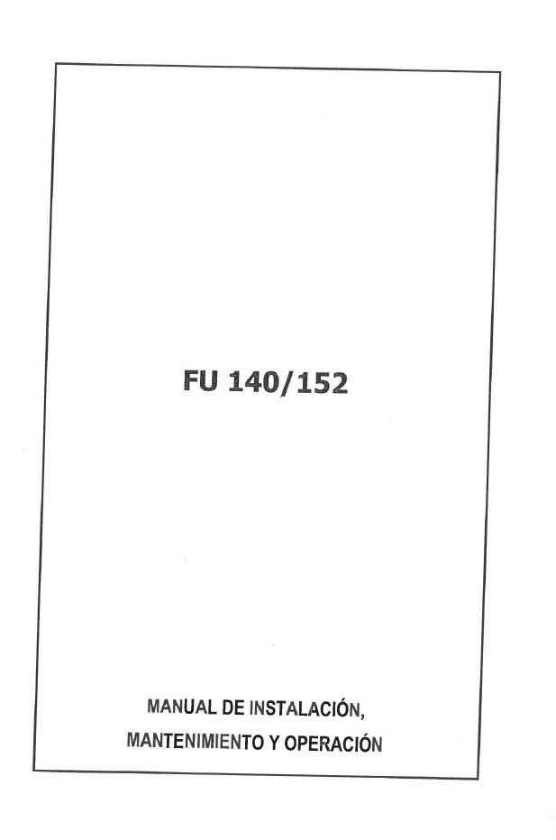 Manual de instrucciones Fresadora LAGUN FU 140 152