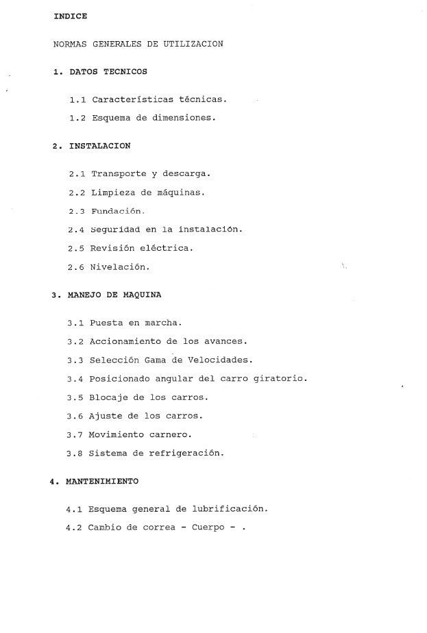 Manual de instrucciones Fresadora LAGUN FU 140 152