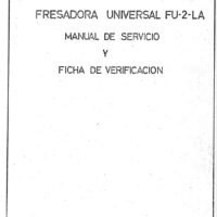 Manual de instrucciones Fresadora LAGUN FU-2L A