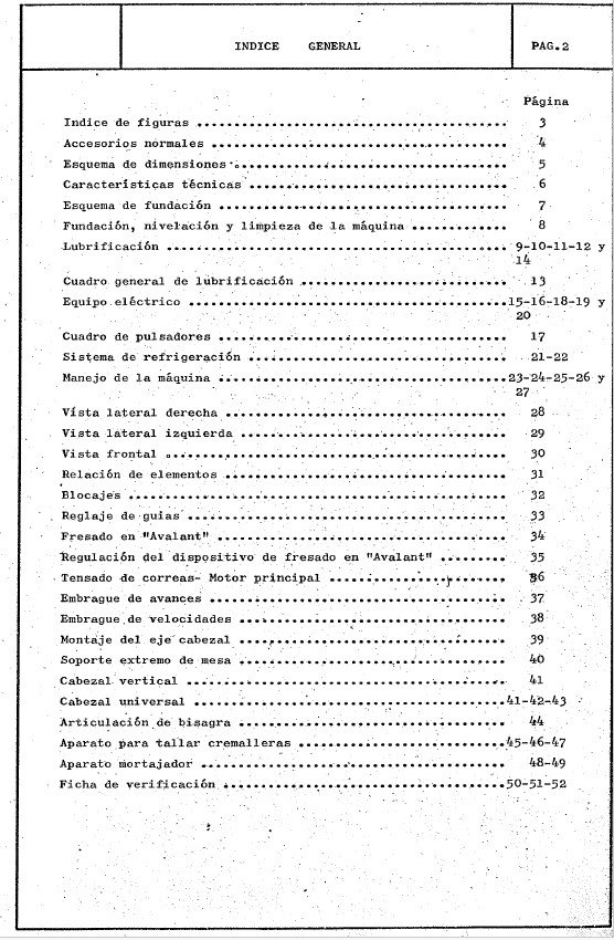 Manual de instrucciones Fresadora LAGUN FU-2L A