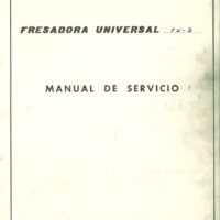 Fresadora Lagun FU 3-2 Manual de instrucciones Fresadora LAGUN FU 3
