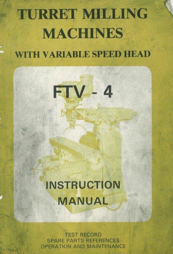 Manual de instrucciones Fresadora LAGUN FTV-4