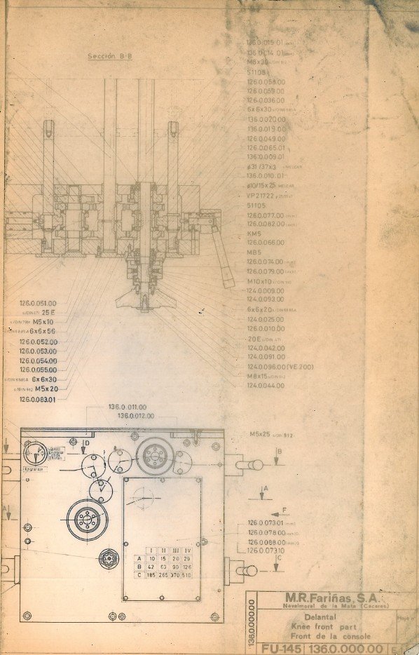 Despieces Fresadora MRF FU-160