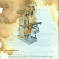 Manual de instrucciones y esquema eléctrico Fresadora LAGUN FTV-2 S