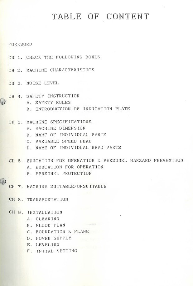 Fresadoras Argo-3 Manual de instrucciones Fresadora ARGO 2VS, 3VH, 4VS,5VH, 5VHL