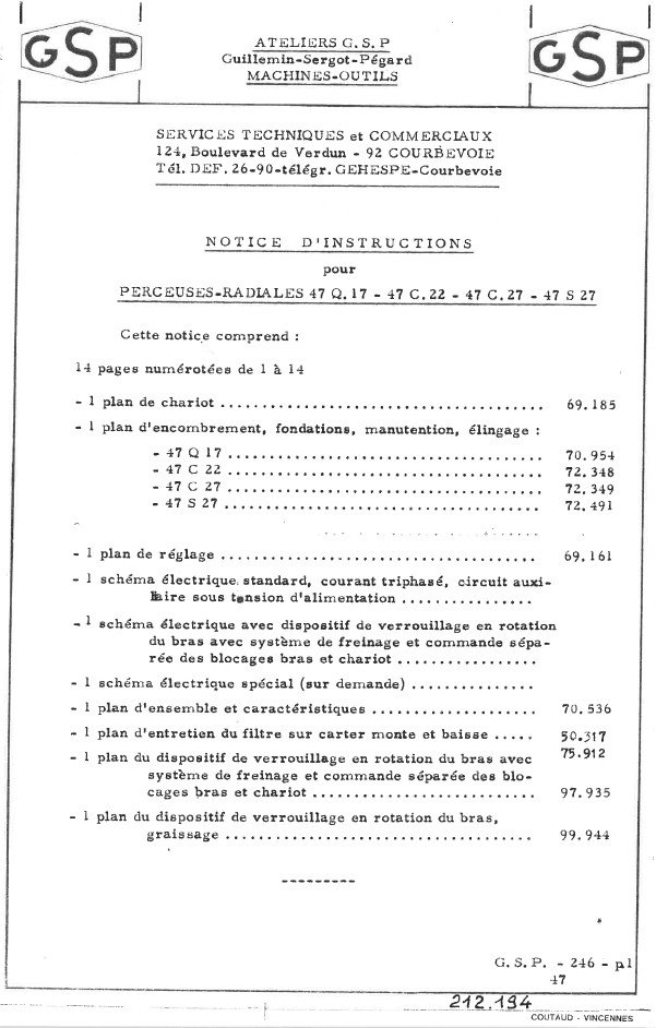 Manual Taladro GSP 246