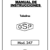 GSP 259-1 Manual Taladro GSP 247