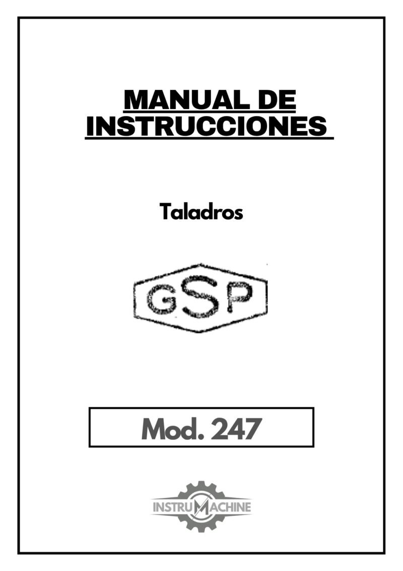 GSP 259-1 Manual Taladro GSP 247