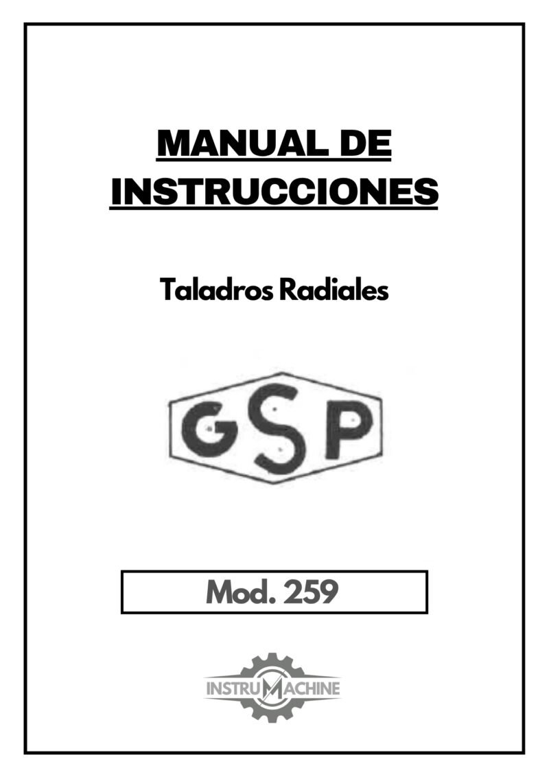 GSP 259-1 Manual Taladro GSP 247