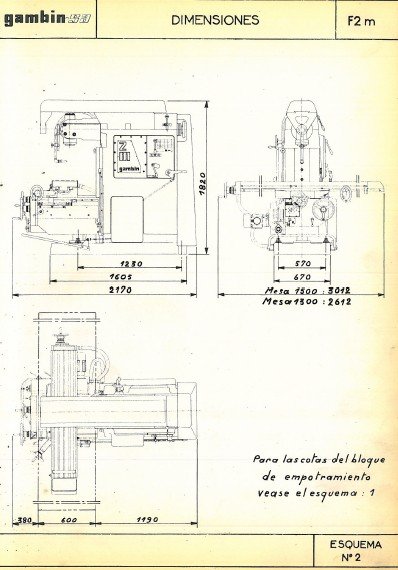 Manual de instrucciones Fresadora GAMBIN 2M