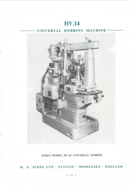 Manual Talladora SYKES HV 14