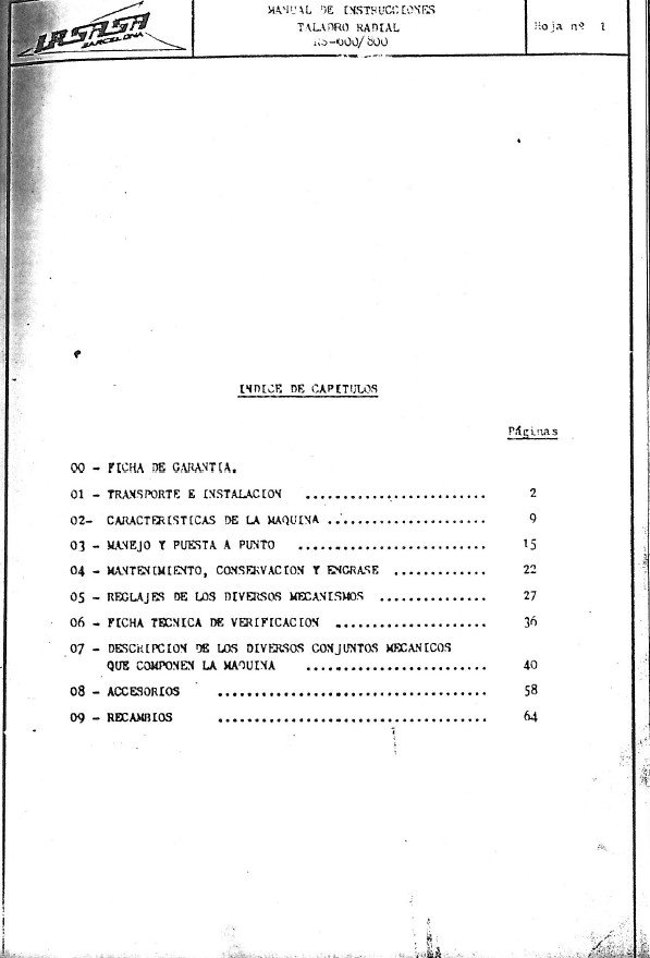 Manual Taladro IRSASA RS 32