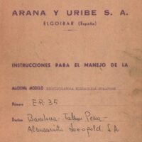 Manual de instrucciones JARBE E-R-35 | Rectifica cilindrica