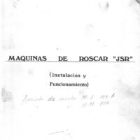 Jeteco mod. JSR-2 Manual de instrucciones JETECO SR JSR | Roscadora