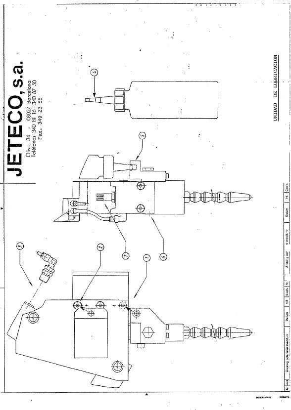 Jeteco mod. SL-2 Manual de instrucciones JETECO SR SL | Roscadora