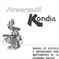 Manual de instrucciones Fresadora KONDIA KV - Cabezal