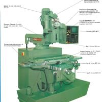 Esquemas, parámetros CNC y datos técnicos Centro de Mecanizado KONDIA K76