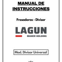 Manual de instrucciones Fresadora LAGUN Divisor Universal