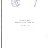 Manual de instrucciones Fresadora MRF FU-115