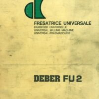 Manual de instrucciones Fresadora DEBER FU-2