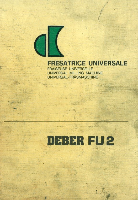 Manual de instrucciones Fresadora DEBER FU-2