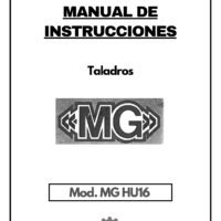 Manual Taladro MG HU16