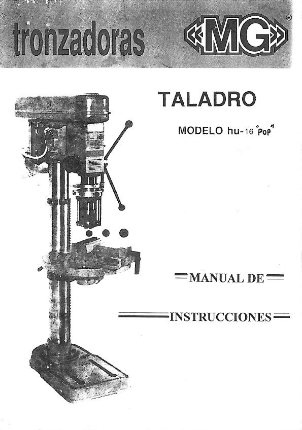 Manual Taladro MG HU16
