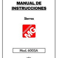 Manual Sierra MG 600SA