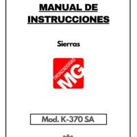 Manual Sierra MG K-370 SA