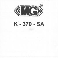 Manual Sierra MG K-370 SA