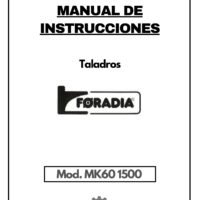 Manual Taladro FORADIA MK60 1500