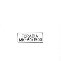 Manual Taladro FORADIA MK60 1500