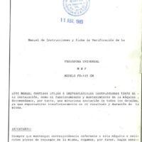 Manual de instrucciones Fresadora MRF 145 CM