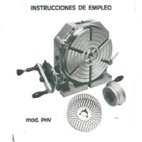 Manual de instrucciones Fresadora MECATÉCNICA PHVD-250T