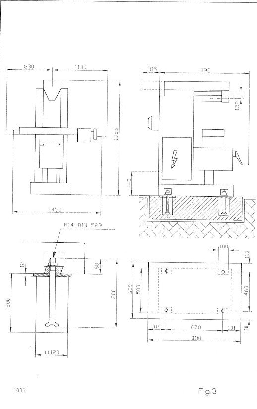 Manual de instrucciones y CE Fresadora MILKO Milko 12-14