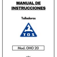 Manual Talladora TOS OHO 20