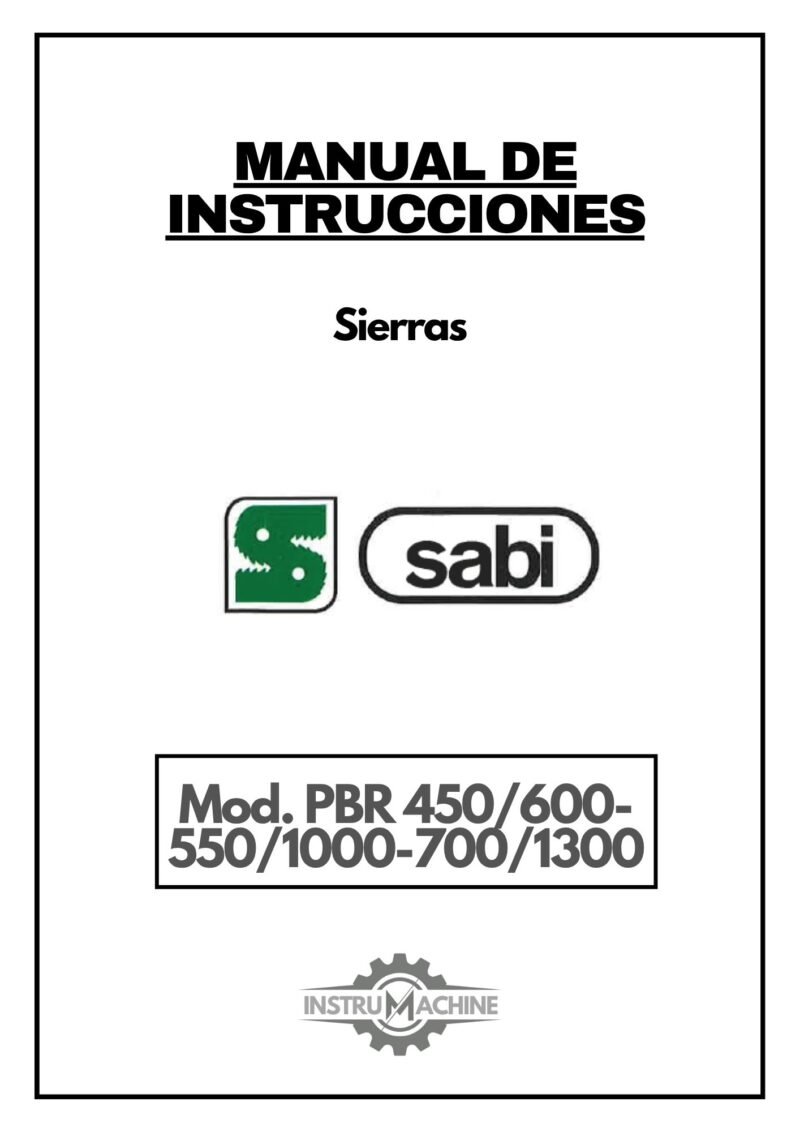Manual Sierra SABI PBR 450/600- 550/1000-700/1300